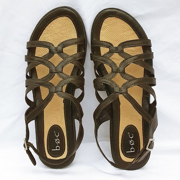 B.O.C. Born Black Walking Sandals Size 10M - Picture 2 of 7